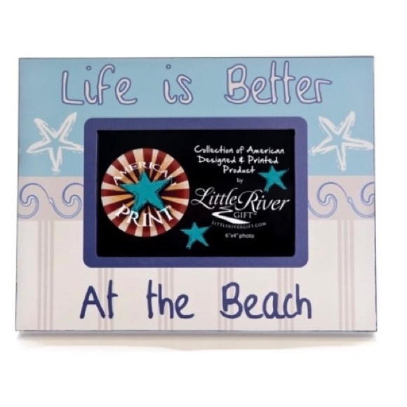Life is Better at the Beach 6" x 4" Wooden Photo Frame - Picture 1 of 2